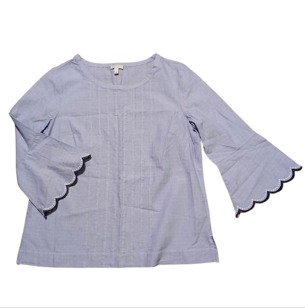 Talbots Women's Size Small Striped Light Purple Top